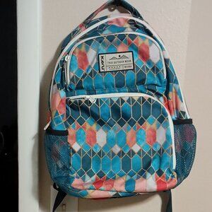 Kavu True Outdoor Wear Backpack Multiple Zippered Compartments Multi Colored